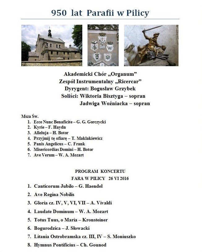 Koncert Chóru Organum i Zespołu Instrumentalnego Ricercar