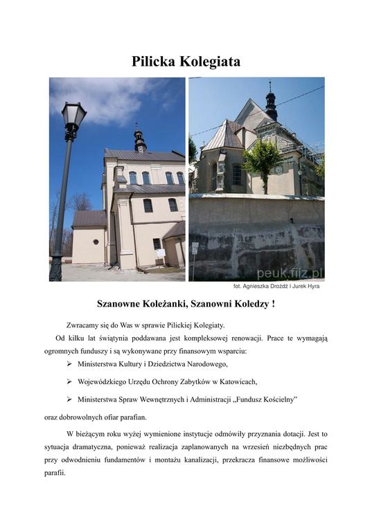 Powstał Społeczny Zespół Ratowania Kolegiaty – zdjęcie 1