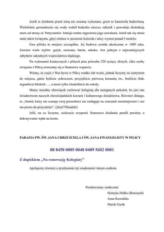 Powstał Społeczny Zespół Ratowania Kolegiaty – zdjęcie 2